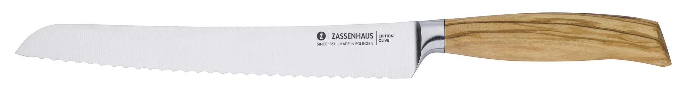 074062 EDITION OLIVE Nůž na chleba 22 cm Zassenhaus